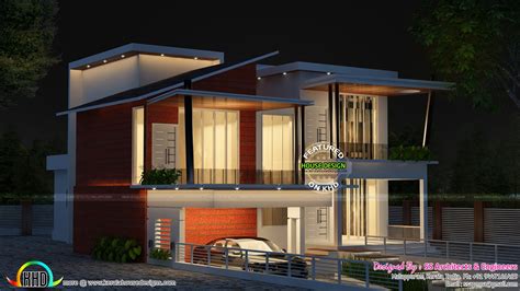 modern  sq ft modern home kerala home design  floor plans  houses