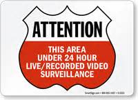 area   hour  recorded video surveillance sign sku