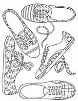 Coloring Shoes Pages Girl Air Nike Drawing Mag Colouring Color Coloriage Printable Adult Women Template Chaussures Fashion Tap Pencil Therapy sketch template