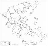Greece Regions Outline Map Blank sketch template