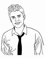 Justin Bieber Coloring Pages Photoshoot Color Colouring Timberlake Sketch Template Netart Drawing Getcolorings House sketch template