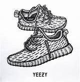 Yeezy Boost Drawing Coloring Pages Shoes Adidas Kanye West Template Sneaker Behance Sketch Smale Kurt Illustration Jordan Fashion Paintingvalley Shoe sketch template