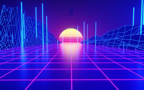 retrowave tron grid  hd  wallpapers images backgrounds