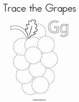 Grapes Tracing Twistynoodle sketch template