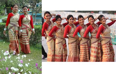 traditional dress  assam tribal costumes jewellery