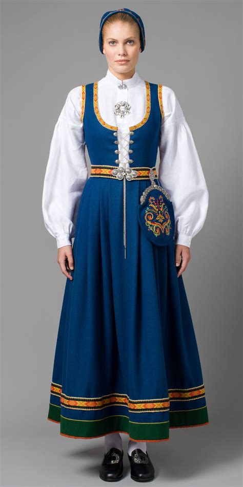 Sweden Scandinavian Costume Traditional Outfits Norwegian Dress