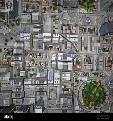 city top view  rendering stock photo alamy