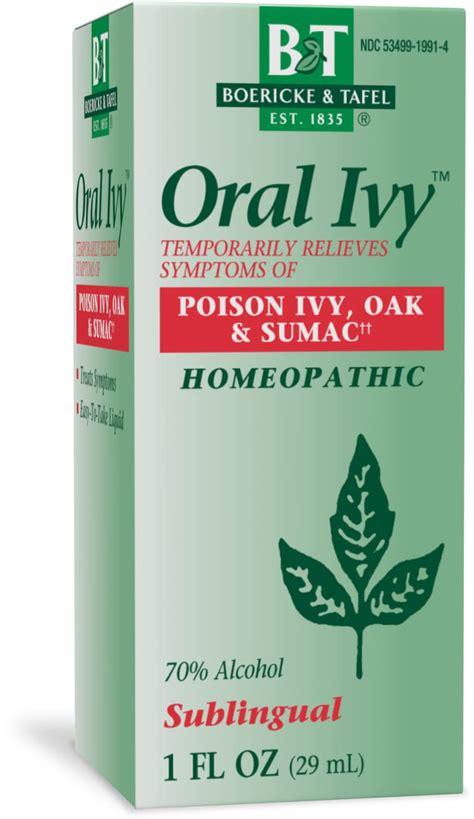 Buy Natures Way Boericke And Tafel Oral Ivy Liquid Poison Ivy And Oak