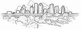 Houston Skyline Texas Cotillion Girls sketch template