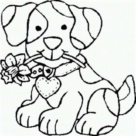 easy puppy coloring pages  getdrawings