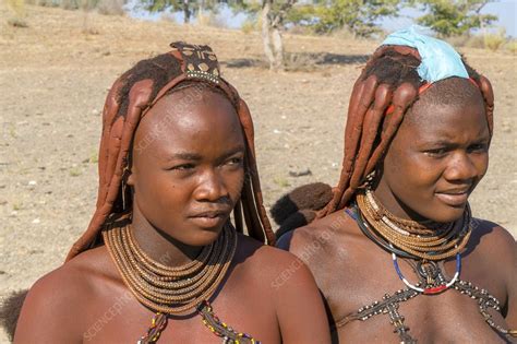 Young Himba Women Kaokoland Namibia Stock Image C046 5378
