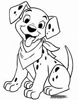 101 Dalmatians Coloring Dalmatian Pages Puppy Dalmation Printable Drawing Dalmations Puppies Disneyclips Color Sheets Print Kids Smiling Colorings Cartoon Getdrawings sketch template