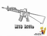 Coloring Pages Gun Military Army Rifle M16 Print Yescoloring Emblems Sheets Classic Color Guns Gif Boys Colouring Kids Drawing Designlooter sketch template