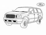 Jeep Coloring Pages Ford Excursion Oversized Colorkid Jeeps Colouring Print Car Sheets sketch template