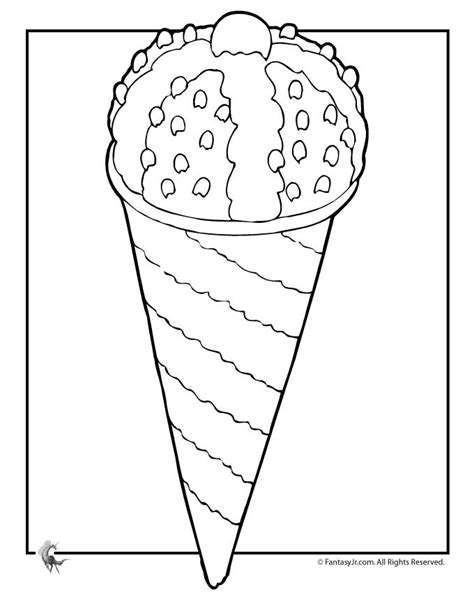 ice cream cone coloring page   ice cream cone