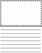 Image result for Lined writing paper with picture box