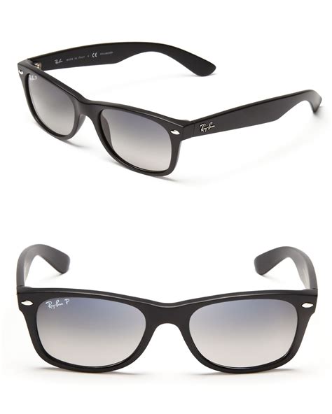 ray ban matte polarized new wayfarer sunglasses in black matte black