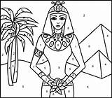 Egypt Coloring Princess Color Egyptian Pages Number Queen Printable Ancient Kids Printables Print Colouring Egipto Activities Para Coloritbynumbers Princesses Numbers sketch template