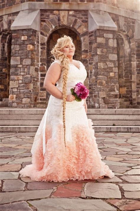 rapunzel plus size wedding gowns and older bride on pinterest