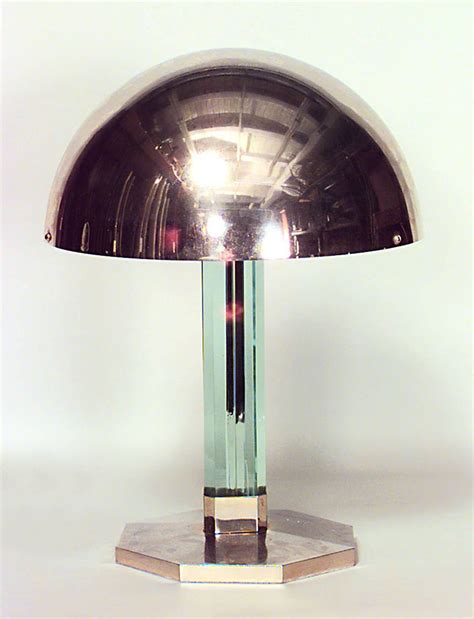 french art deco brass and glass table lamp at 1stdibs