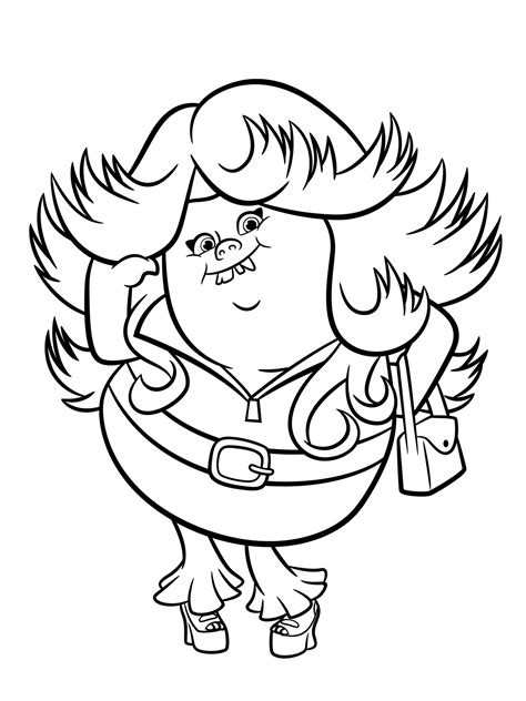 trolls coloring pages    print