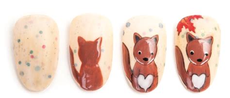 nail art studio fall fox style nails magazine