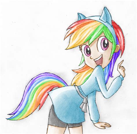 human rainbow dash   pony friendship  magic photo