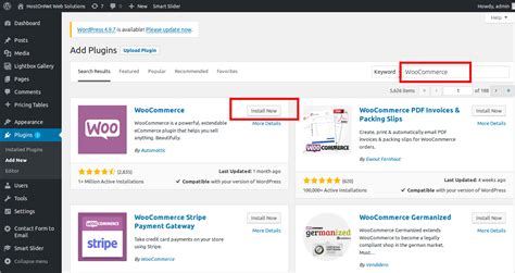 install  woocommerce plugin  wordpress hostonnetcom