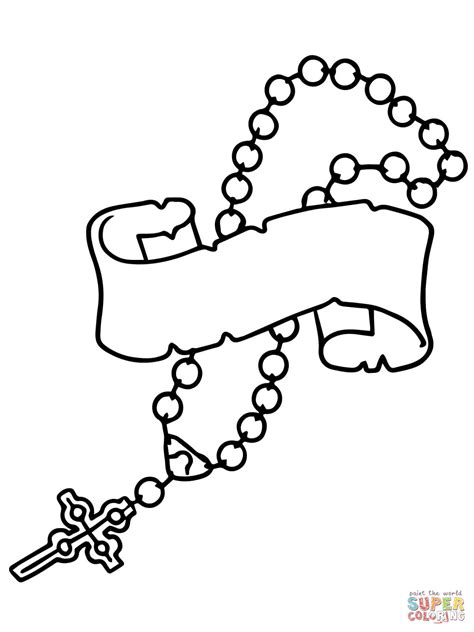 rosary beads coloring  super coloring