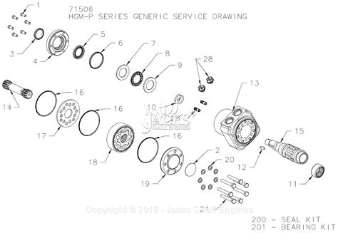 hydro gear hgm p  parts diagram  full assembly