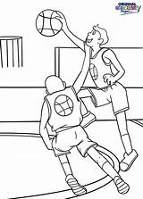Coloring Pages Dunk Slam Getdrawings sketch template