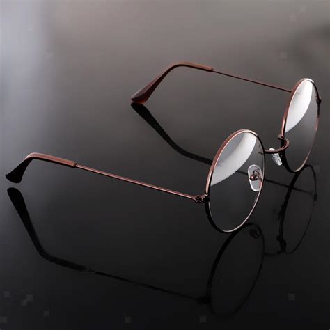 retro vintage round men women eyeglasses frame spectacles plain glasses