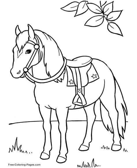 animal coloring pages horse coloring page