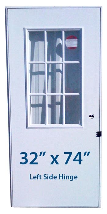 mobile home cottage door  lh left hand hinge doors  window