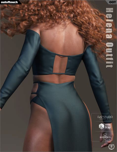 dforce helena outfit for genesis 8 female s daz 3d