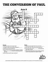 Saul Puzzles Acts Crossword Damascus Apostle Sauls Pauls Stephen Missionary Sharefaith Stoning Galatians Vbs Websites Journeys sketch template