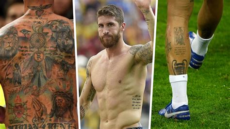 footballers  nsal tattoos including messi neymar ramos
