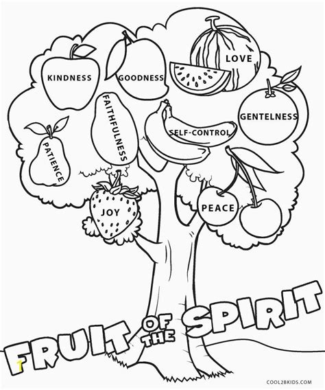 fruit   spirit coloring page  printable divyajanan
