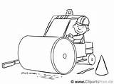 Walze Bulldozer Baustelle Ausdrucken Operator Malvorlage Berufe Malvorlagenkostenlos Für Titel sketch template