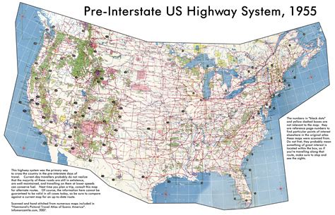 detailed map   usa highway system    usa highway system