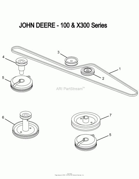 john deere  traction drive belt diagram