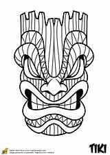 Tiki Totem Serpent Tete Coloring Kopf Tête Pole Hugolescargot Maori Masque Maske Tahiti Stencil Partager Hotelscombined sketch template