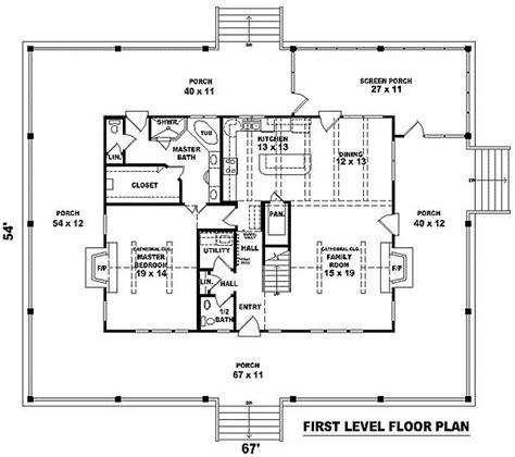 complete wrap  porch country style house plans country house plans house blueprints