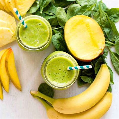 Best Green Smoothie Recipe Tropical Treat With An Energy Boost