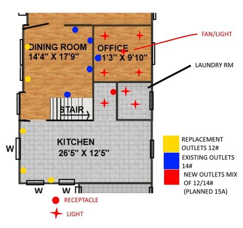 options  circuit dining areas    outlets diy home improvement forum