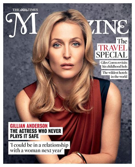 uk times magazine february    files gillian anderson cover