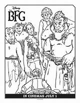 Bfg Colouring Coloring Sheets Pages Giants Printables Thebfg Kids Disney sketch template