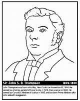 Thompson Minister Prime Canadian Coloring Crayola sketch template