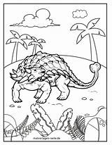 Dinosaurier Ankylosaurus Malvorlage Ausmalbilder Ausmalen Malvorlagen Drucken sketch template