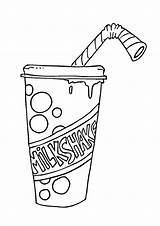 Milkshake Clipground sketch template